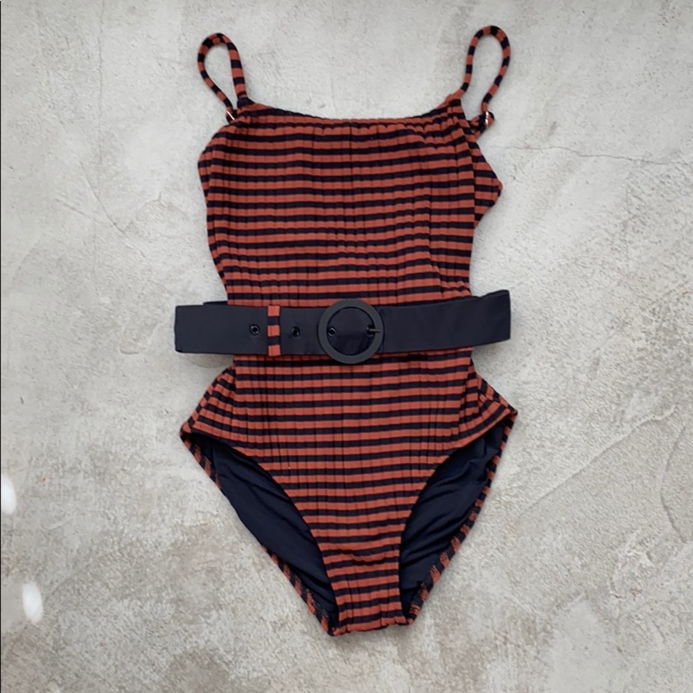 Solid and Striped one piece